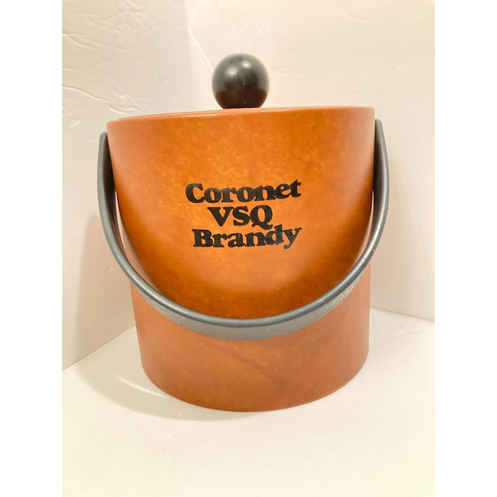 Kraftware Coronet VSQ Brandy ice bucket with handle and lid Barware